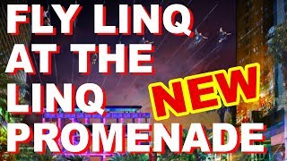 Las Vegas New Fly Linq Zipline at LINQ Promenade [upl. by Guenevere365]