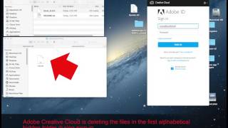 Adobe Creative Cloud Deleting files on Sign In [upl. by Watkins]