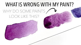 What Are Granulating Watercolours No There is Nothing Wrong With Your Paints [upl. by Neerbas]