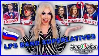 Band Superlatives with Last Pizza Slice LPS Slovenia in Eurovision 2022 [upl. by Aisekal]