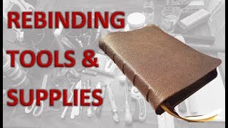 Rebinding Tools for Creating Leather BibleBook Rebind List and Links in Description [upl. by Kimble209]