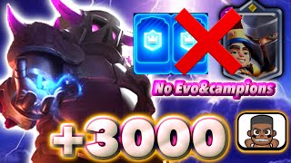 Finally 🏆3000 with No EvoampChampion PEKKA deck🤣Clash Royale [upl. by Honan]