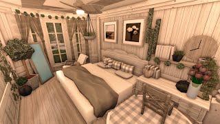 bloxburg  🌼 cozy underground family cottage ꒰ interior build amp tour part 3 ꒱ [upl. by Akoyn965]