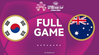 Korea v Australia  Full Basketball Game  FIBA U18 Womens Asia Cup 2024  Divison A  Group Phase [upl. by Parnell201]