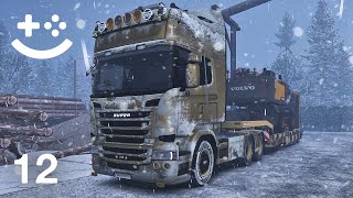 Driving Through a Snowstorm in Finland  Euro Truck Simulator 2 [upl. by Anasiul]