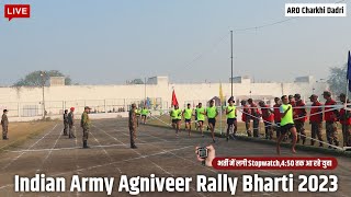 Indian Army Agniveer Rally Bharti 2023  Army Bharti 2023  Agniveer Physical  ARO Charkhi Dadri [upl. by Diane-Marie999]