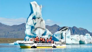 Jökulsárlón glacial lagoon Iceland Virtual Tour [upl. by Gustafsson]