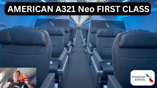 American Airlines Airbus A321 Neo First Class Flight Trip Report From SAN to PHL aviation a321neo [upl. by Puttergill]