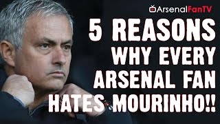 Man Utd vs Arsenal  5 Reasons Why Every Arsenal Fan Hates Jose Mourinho [upl. by Poirer753]