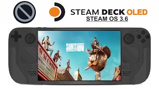 Saints Row on Steam Deck OLED with Steam OS 36 [upl. by Nod]