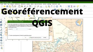 le géoréférencement dune carte dans qgis [upl. by Naples]