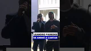 Leandro Paredes cantando una cumbia para festejar la Copa América [upl. by Scevor]