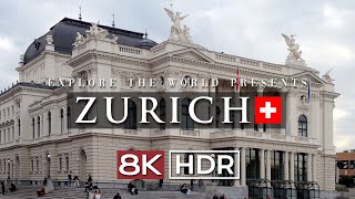 ZURICH SWITZERLAND 8K 🇨🇭 Ultra HD  Beautiful and Largest city of Switzerland [upl. by Perot]