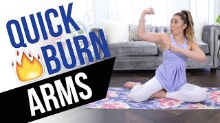 Quick Burn Arms Incredible Arm Toning Workout  no equipment no pushups [upl. by Bencion593]