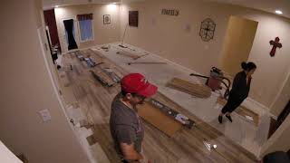 NuCore Vinyl Flooring Install [upl. by Yztim]