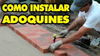 COMO INSTALAR ADOQUINES DE CONCRETO EN JARDIN  ADOQUINES DE CONCRETO [upl. by Gerfen]