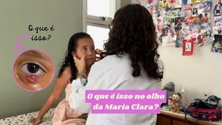 O que é isso no olho da Maria Clara Respondendo aos inscritos 🥹 [upl. by Ryun]