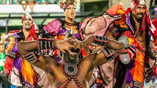 GRANDE RIO 2022 EM 4K  Comissão de Frente no Setor 1  Desfile das Campeãs [upl. by Ueihttam]