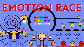 24 Marble Race EP 45 Emotion Race by Algodoo [upl. by Hsaka]