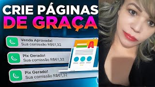 Como Criar páginas de vendas de graça Poucos minutos [upl. by Alleuqahs]