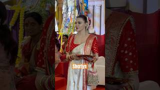 Sherlyn chopra at Durga Pandal sherlynchopra BollywoodSamachar7 [upl. by Damita252]