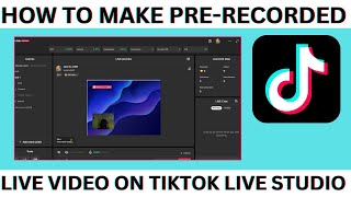 How to Make a Prerecorded Live Video On Tiktok [upl. by Ulick]