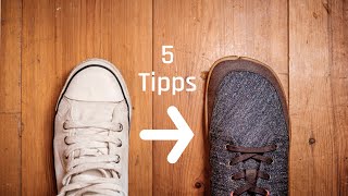 Umstieg auf Barfußschuhe  5 Tipps [upl. by Rehpinej662]