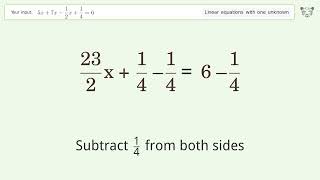 Solve 5x7x12x146 Linear Equation Video Solution  Tiger Algebra [upl. by Notfilc]