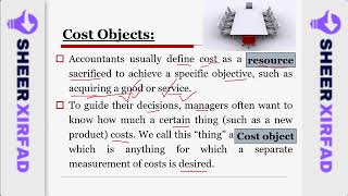 Cashirkii 05 MA Cost Concepts ll Assigning Costs to Cost Objects Direct amp Indirect Costs ll [upl. by Tremayne997]