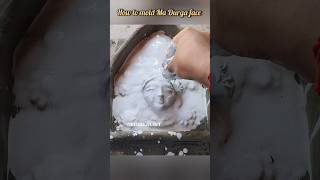 How to mold ma durga face 🌺🌺 durgapuja durga madurga art ManasMahamayArt [upl. by Norbie]