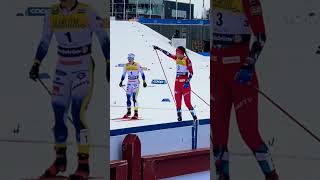 Kristine Stavås Skistad vinner sprinten i Falun🔥🇳🇴 crosscountryskiing langrenn falun [upl. by Quinlan]