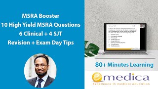 MSRA 2024 Booster  10 MSRA Questions 6 Clinical  4 MSRA SJT scenarios  tips for MSRA preparation [upl. by Nira579]