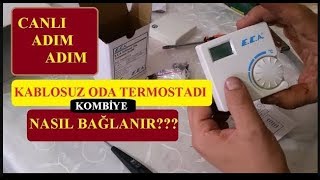 Adım Adım Kablosuz Oda Termostatı Baglama ECA ERT 176 RF  TASARRUF İÇİN [upl. by Inilam]