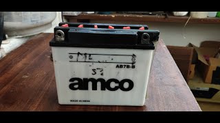 DIY HOW TO REPAIR DEAD AMCO BIKE BATTERY BIKE BATTERY KO KAISE THIK KARE [upl. by Harak]