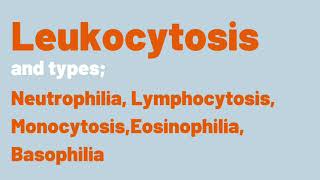 Leukocytosis and types  Medical Education Podcast [upl. by Ettevroc825]