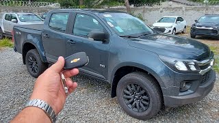 Detalhes reais externos Nova Chevrolet s10 LT cinza topázio 2022 diesel 4x4 automática R7N [upl. by Annahsohs]