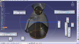 Catia V5 TutorialsWireframe and Surface DesignRebuild A MugPart 6 [upl. by Nelda]