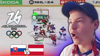 OH KVALIFIKÁCIA 2024  Slovensko  Rakúsko NHL 24 [upl. by Selene590]