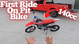 2021 APOLLO 140CC PIT BIKE FIRST RIDE  Mr2Moto [upl. by Alisia]