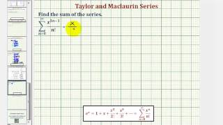 Determine the Function for the Sum of a Power Series e to the power of x [upl. by Macguiness]