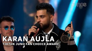 Karan Aujla wins TikTok Juno fan choice award  Juno Awards 2024 [upl. by Vinita]