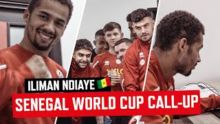 Iliman Ndiaye World Cup Reaction  Iliman reacts Senegal World Cup Squad Call Up 🦁 🇸🇳 [upl. by Enahpad612]