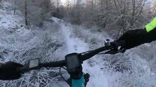 MTB Gieten in de sneeuw [upl. by Yhtamit]