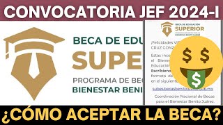 ¿Cómo Aceptar la BECA Nuevos Becarios Beca Jóvenes Escribiendo el Futuro Junio 2024 [upl. by Gilead391]