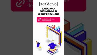 ✏️ Jetzt das kostenlose DSGVOSeminar bei acadevo sichern [upl. by Ymaj]