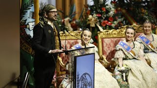 Discurso completo del mantenedor la fallera mayor de València Jaume López Bronchud [upl. by Notlew]