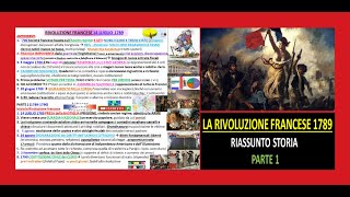 ✅ LA RIVOLUZIONE FRANCESE riassunto storia facile PARTE 1 [upl. by Weixel]