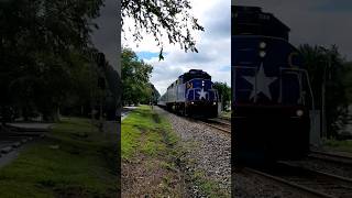 Amtrak Piedmont train P073 departs Raleigh NC at the quotWaffle Housequot signals Royal St 7162023 [upl. by Nilesoy]