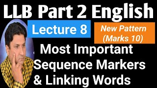 LLB Part 2 English  Most Important Linking Words  Lecture 8  New Paper Pattern 2024 [upl. by Ainirtak1]