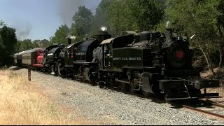 Steam Train Triple Headed With Two Steam Helpers [upl. by Kucik]